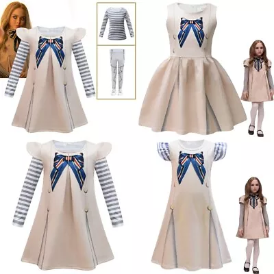 Thriller Movie M3GAN Costume Girl Cosplay Megan Party Dress AI Doll Robots Dress • $18.99