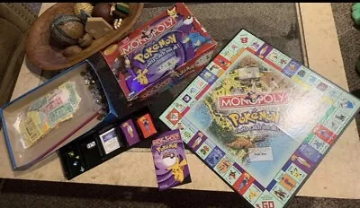 2001 Monopoly Pokemon Collector's Edition Game Hasbro Gold Silver Board • $80