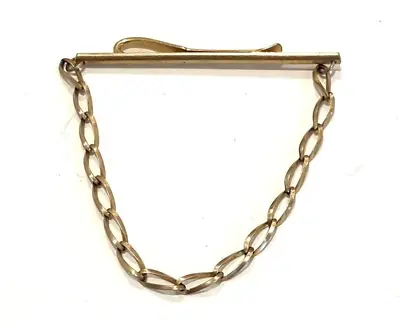 Vintage Krementz USA Hanging Chain Tie Clip Bar Pocket Clip • $7.99