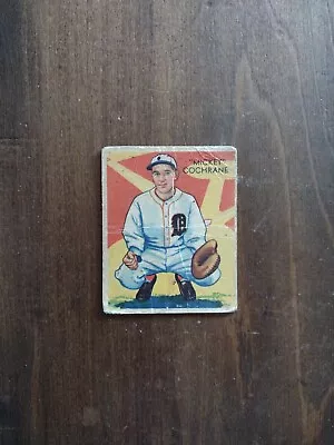 1934 Diamond Stars 9 Mickey Cochrane Detroit Tigers HOF Read  GREEN BACK • $149.99