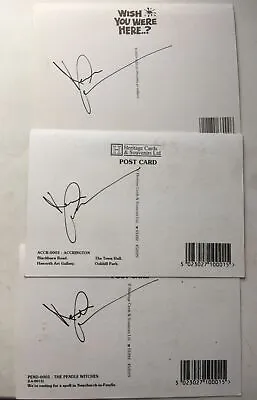 Ken Dodd Comedian Hand Signed Autograph Postcard Set X3 • £10