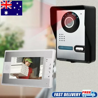 7  LCD Intercom Video Door Bell Phone Camera+Monitor Home Office Security System • $96.99