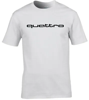 £13.99 • Buy Audi Quattro Car Logo Premium Cotton T-shirt