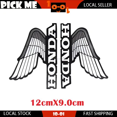 For Honda Wings Fuel Petrol Tank Sticker Decals Motorcycle Bike Truck Car  Grey • $9.89