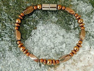 100% Copper Magnetic Therapy Hematite Anklet Necklace Bracelet 1 Row • $34.99