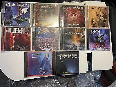 Heavy/power Metal 10 CDs Lot-Malice Machine Men Majestic Magic Kingdom • $30