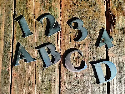 Metal Letters Numbers 3  Small Sign Home Shop Garden Cafe Bar Wall Door Word  • £5.75