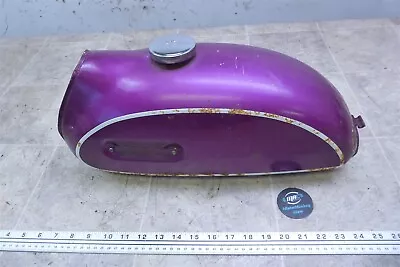 1971 Yamaha HT1 90cc Y878) Purple Gas Petrol Fuel Tank With Cap • $195