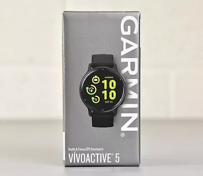 GARMIN Vivoactive 5 GPS SmartWatch - Slate & Black | NEW | GRAB A BARGAIN! • £180