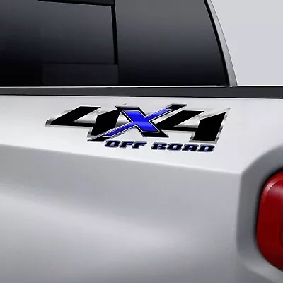 Blue 4x4 Silverado Truck Decal Sticker For Chevy GMC Yamaha Off Road • $19.99