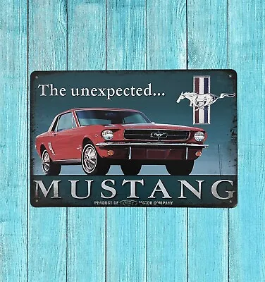 Ford Mustang Vintage Style Tin Metal Bar Sign Poster Man Cave Collectible New • $9.99
