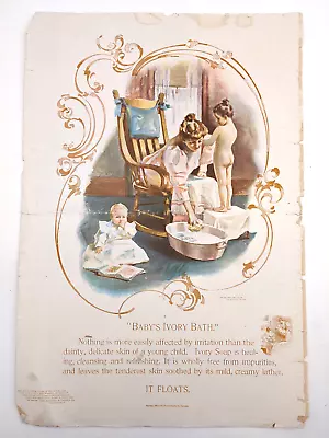 Proctor Gamble Ivory Soap Cincinnati OH Woman Children 1898 Vintage Advertisment • $9.99