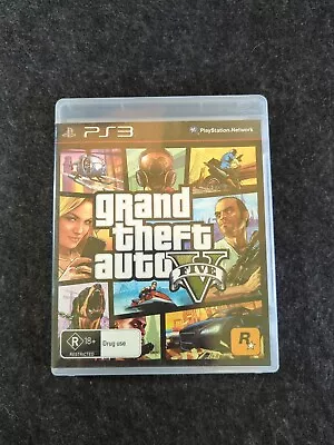 Grand Theft Auto V (PS3 Game Complete PAL 2013) VGC + Free Postage • $10.95
