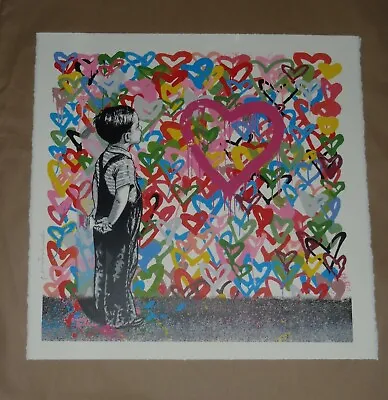 Mr. Brainwash With All My Love Art Screen Print Poster Signed Hearts Banksy • $3499.99