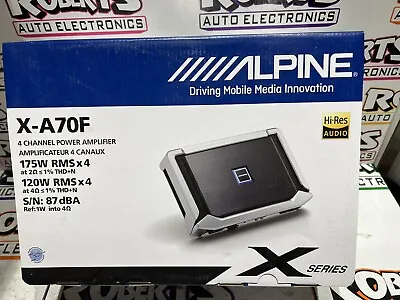 Alpine X-a70f X-series 4-channel Power Density Motorcycle Amplifier 700 Watt Amp • $489.49