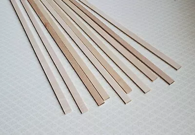 Dollhouse Miniature Wood Strips X10 Flooring 1/16 X 1/4 X 12  Long Basswood 1:12 • $3.75