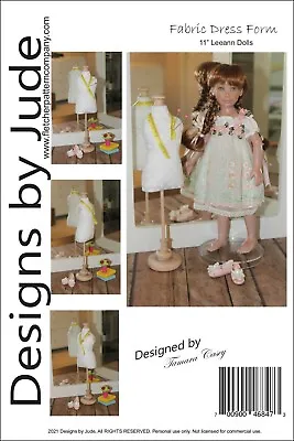 $12.95 • Buy Fabric Dress Form Sewing  Pattern For 11  Leeann Dolls Affordable Designs