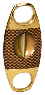 $42.75 • Buy Lotus Jaws Serrated V-Cut Cigar Cutter Black And Carbon Gold - CUTV106