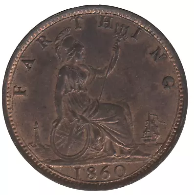 1860 Victoria Farthing Coin • £59.75