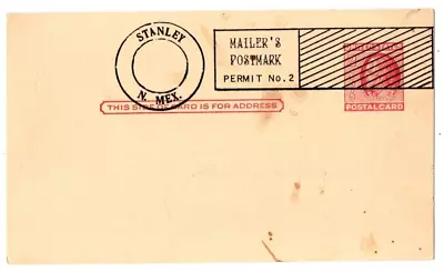 NM New Mexico Stanley New Jersey Wildwood Mailer's Postmark Pre Cancel Postcard • $7.50