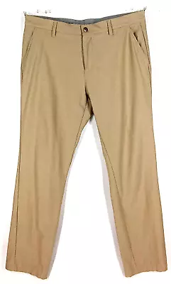 ADIDAS Mens Khaki Golf Pants Tag Size 35x34 (Actual 36x32) • $15.98