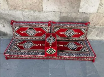 With Sponge Arabic Turkish Ottoman Cushion Pillows Lounge Couch Sofa Corner Set • $359