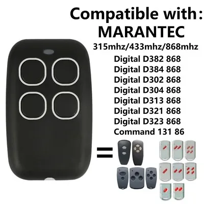 For Marantec M3-2312 (315 MHz) Gray 4-button Garage Door Remote • $11.27