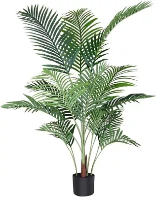 Fopamtri Artificial Areca Palm Plant 140cm Fake Palm Tree   • £31.99