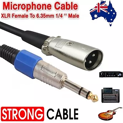 Microphone Cable Balanced Male XLR To TRS 1/4  6.35mm Stereo Jack Audio Cable • $14.99