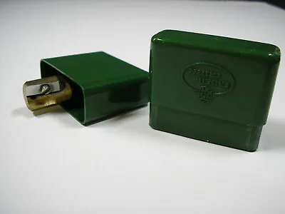 Faber Castell Brass Pencil Sharpener Fixed In Green Plastic Box 50/75 Very Rare • $137.50