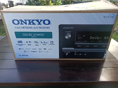 Onkyo TX-NR636 AV Receiver 7.2ch 4K Wi-Fi Bluetooth Open Box Read Descriptio • $190