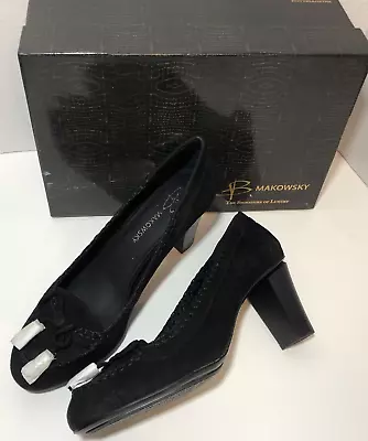 B. Makowsky Womens Suede Leather Tassel Pumps 3  Heel Size 9m NEW IN BOX • $99.99