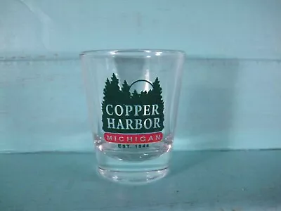 Copper Harbor Michigan North Woods Souvenir Shot Glass • $8.25