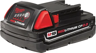 Milwaukee 48-11-1820 M18 REDLITHIUM 2.0Ah Compact Battery Pack • $33.89