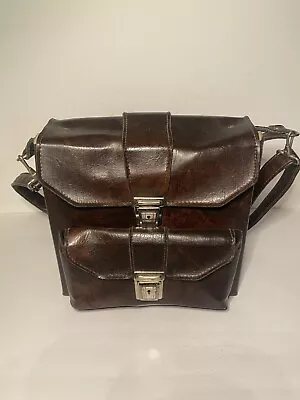 1970’s Vintage Leather Super 8 CAMERA BAG • $35