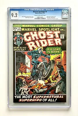 $36.63 • Buy Marvel Spotlight 5 CGC 9.2 1st Appearance Ghost Rider Key High Grade