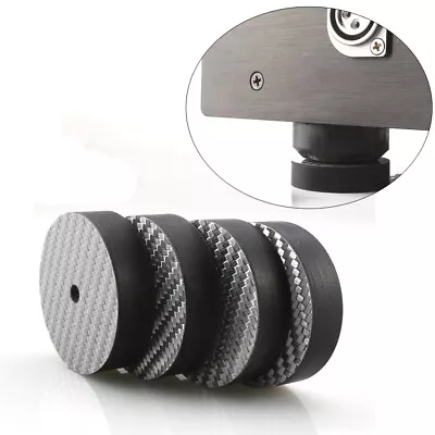 4pcs Carbon Fiber HIFI Audio Speaker Amp Isolation Feet Stand Base Pad 40*10mm • $14.50