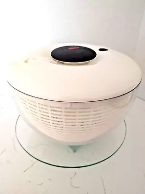 Large Oxo Good Grips Push Handle Salad/Food Spinner Colander EUC! • $14.45