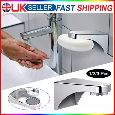 Magnetic Bathroom Soap Dish Soap Holder Soapbox Plate Tray Drain Jewelry Holder • £9.95