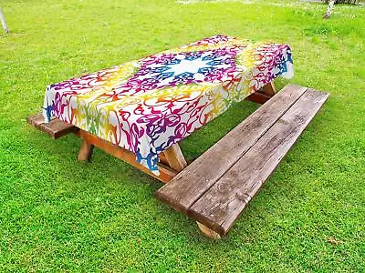 Ethnic Design Outdoor Picnic Tablecloth In 3 Sizes Washable Waterproof • £38.94