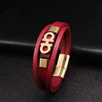Versatile Leather Bracelet: Fashionable Accessory For Modern Men And Women • $19.70