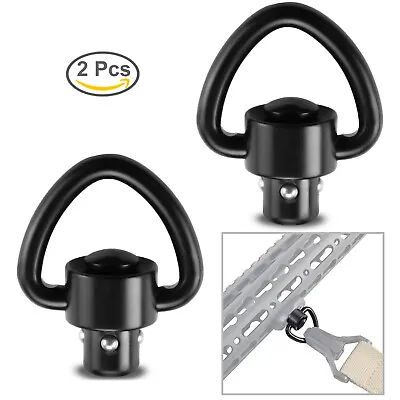 2 PCS D-Loop Quick Detach Set 1  Heavy Duty QD Sling Swivels With Push Button • $7.75