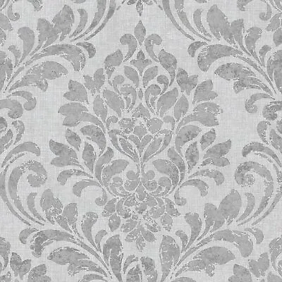 Muriva Darcy James Collection Eleanor Damask Metallic Wallpaper 3 Colour Schemes • £9.69