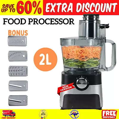 2L Commercial Home Blender Mixer Food Processor Chopper Slicer Grater Kneader • $105.56