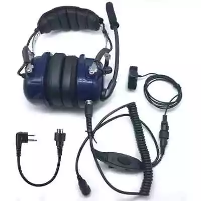 Noise Reduction Aviation Headset Pilot Headphone For Motorola GP68 GP2000 CP040 • $108.99