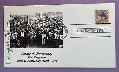 Signed Dabney N. Montgomery Fdc Autograph First Day Cover - Mlk Body Guard Selma • $29.99