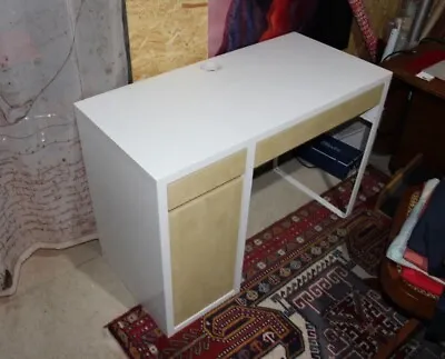 Ikea Desk MICKE White/wood • $104