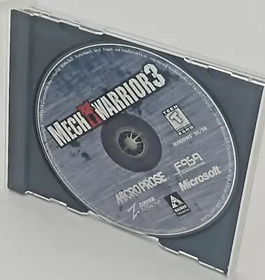 Mech Warrior 3 (1999) PC Win 95/98 Disk Only Generic Case Tested Video Game • $12