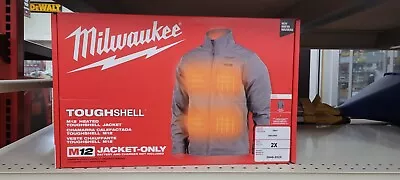 Milwaukee 204G-202X M12 Heated ToughShell Jacket Only (Gray) 2X Size • $169