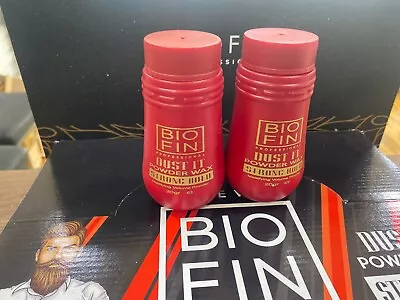 2 X Biofin Mattifying & Strong Hold Hair Styling Texturing Dust It Wax 20g • £7.49